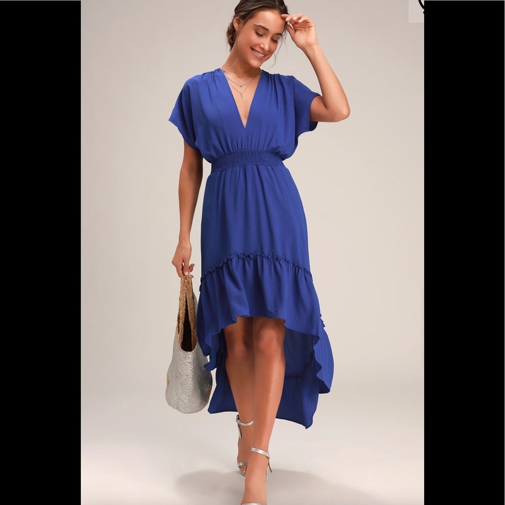 Lulus Royal Blue High Low Dress S